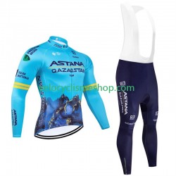 Tenue Maillot M/L + Collant à Bretelles Astana Qazaqstan 2024 Team Hommes