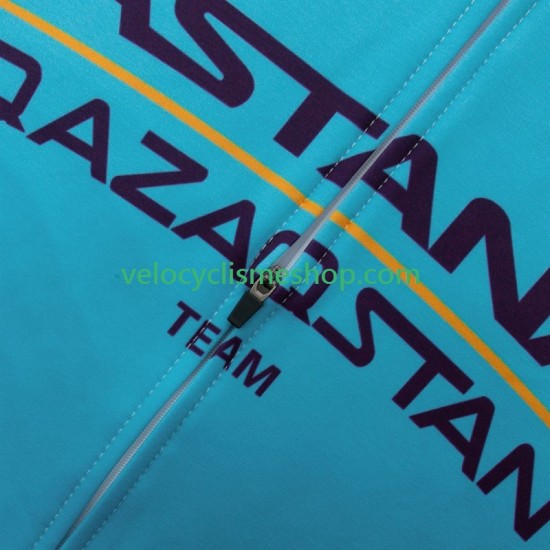 Tenue Maillot M/L + Collant à Bretelles Astana Qazaqstan 2024 Team Hommes