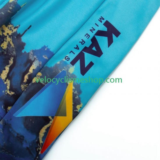 Tenue Maillot M/L + Collant à Bretelles Astana Qazaqstan 2024 Team Hommes