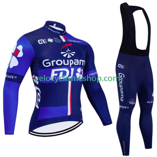 Tenue Maillot M/L + Collant à Bretelles Fdj Groupama 2024 Hommes