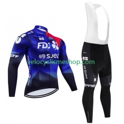 Tenue Maillot M/L + Collant à Bretelles Fdj Suez 2024 Hommes
