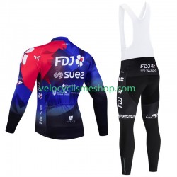 Tenue Maillot M/L + Collant à Bretelles Fdj Suez 2024 Hommes
