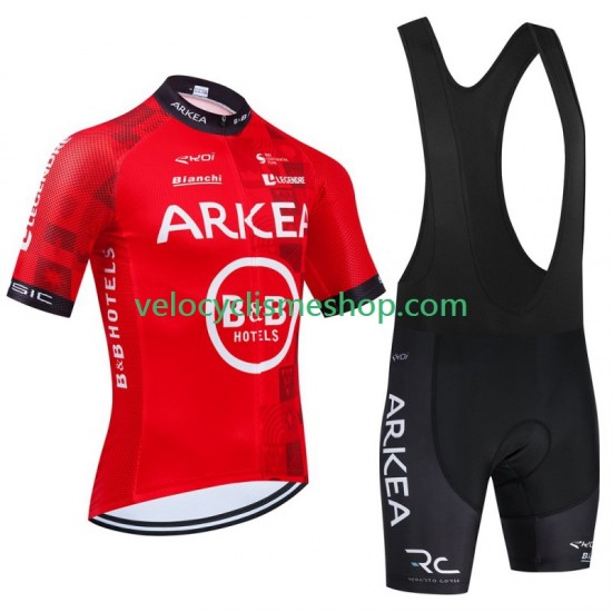 Tenue Maillot + Cuissard à Bretelles Arkea Bb Hotels Excalibur 2024 Hommes