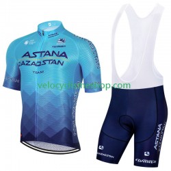 Tenue Maillot + Cuissard à Bretelles Astana Qazaqstan 2023 Hommes