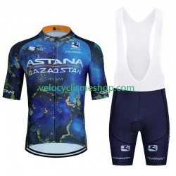 Tenue Maillot + Cuissard à Bretelles Astana Qazaqstan 2024 Hommes