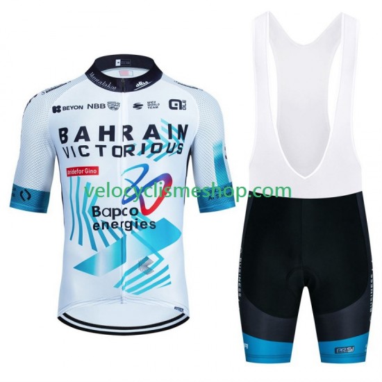 Tenue Maillot + Cuissard à Bretelles Bahrain Victorious 2024 Hommes