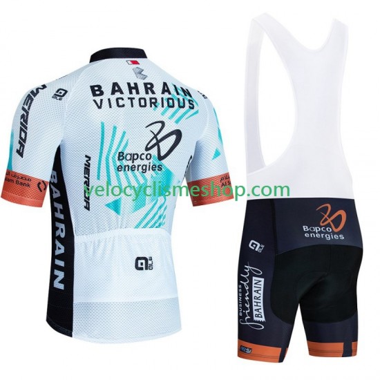 Tenue Maillot + Cuissard à Bretelles Bahrain Victorious Tour De France 2023 Hommes