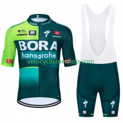 Tenue Maillot + Cuissard à Bretelles Bora Hansgrohe 2024 Hommes N001