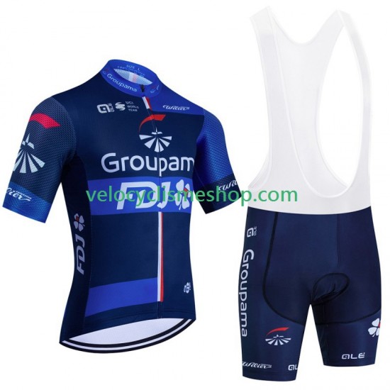 Tenue Maillot + Cuissard à Bretelles Fdj Groupama 2024 Hommes