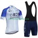 Tenue Maillot + Cuissard à Bretelles Ineos Grenadier 2023 Blanc Hommes