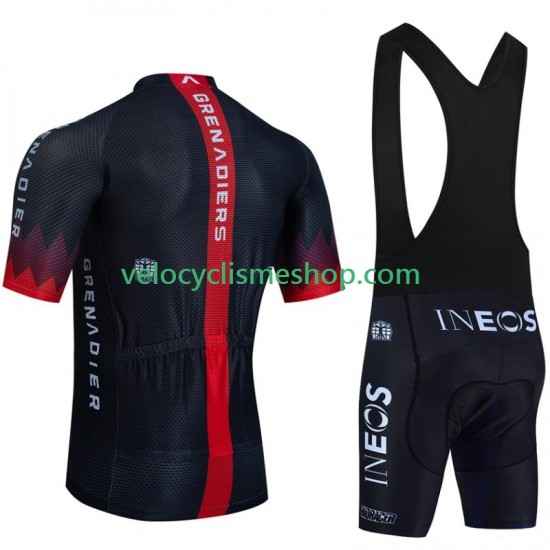 Tenue Maillot + Cuissard à Bretelles Ineos Grenadier 2023 Noir Hommes