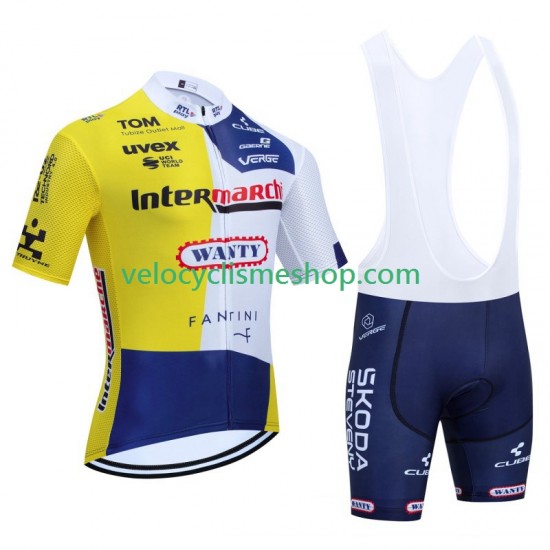 Tenue Maillot + Cuissard à Bretelles Intermarche Wanty 2024 Hommes