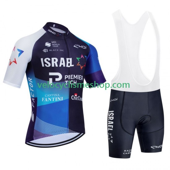 Tenue Maillot + Cuissard à Bretelles Israel Premier Tech 2024 Hommes