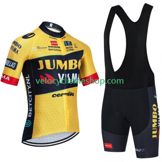 Tenue Maillot + Cuissard à Bretelles Jumbo Visma 2023 Hommes