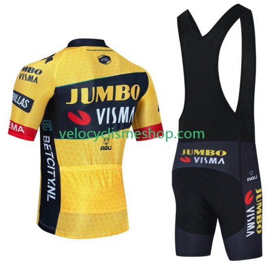 Tenue Maillot + Cuissard à Bretelles Jumbo Visma 2023 Hommes