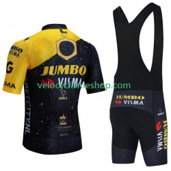 Tenue Maillot + Cuissard à Bretelles Jumbo Visma Tdf Velodrome 2023 Hommes