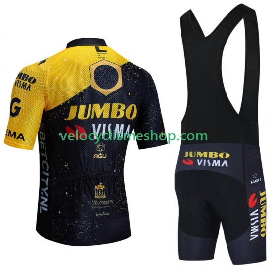Tenue Maillot + Cuissard à Bretelles Jumbo Visma Tdf Velodrome 2023 Hommes