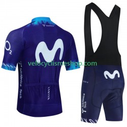 Tenue Maillot + Cuissard à Bretelles Movistar 2023 Hommes