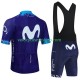 Tenue Maillot + Cuissard à Bretelles Movistar 2023 Hommes