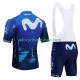 Tenue Maillot + Cuissard à Bretelles Movistar 2024 Hommes