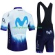 Tenue Maillot + Cuissard à Bretelles Movistar Iceberg 2023 Hommes