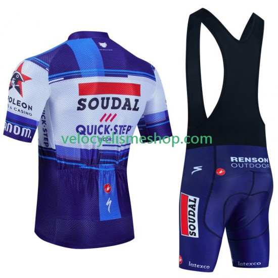 Tenue Maillot + Cuissard à Bretelles Soudal Quickstep 2023 Hommes