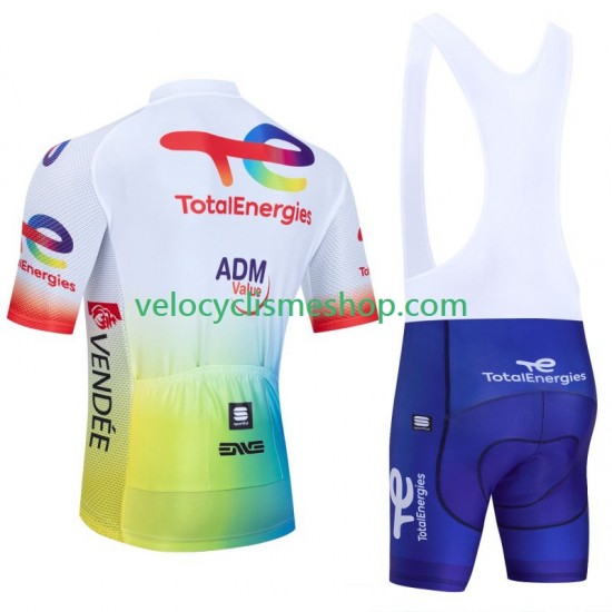 Tenue Maillot + Cuissard à Bretelles Totalenergies 2024 Hommes