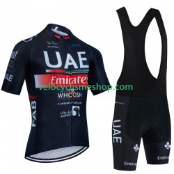 Tenue Maillot + Cuissard à Bretelles Uae Emirates 2023 Hommes N002