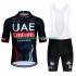 Tenue Maillot + Cuissard à Bretelles Uae Emirates 2024 Black Hommes