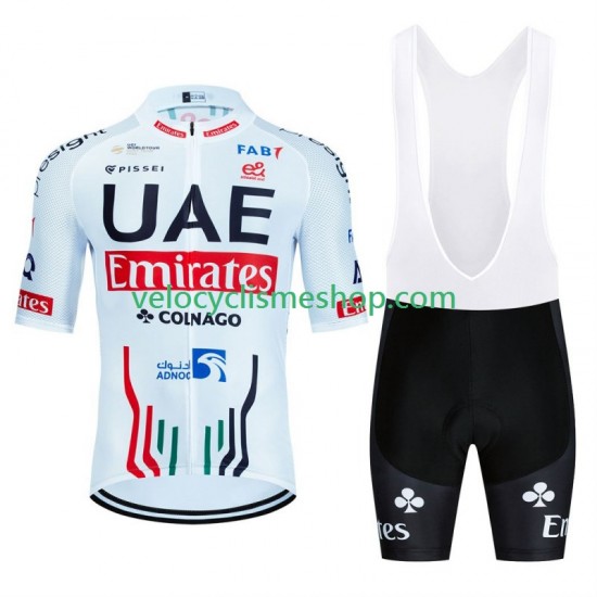 Tenue Maillot + Cuissard à Bretelles Uae Emirates 2024 Hommes