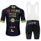 Tenue Maillot + Cuissard à Bretelles Visma Lease A Bike 2024 Black Hommes