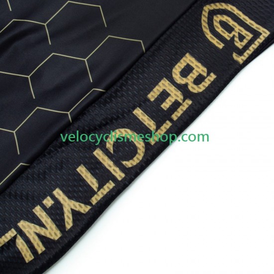 Tenue Maillot + Cuissard à Bretelles Visma Lease A Bike 2024 Black Hommes