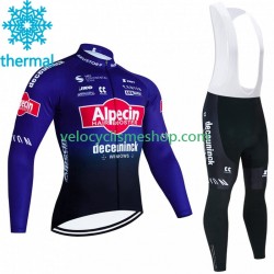 Tenue Maillot M/L + Collant à Bretelles Hiver Thermal Fleece Alpecin Deceuninck 2023 Hommes