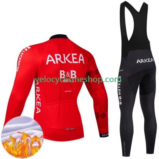 Tenue Maillot M/L + Collant à Bretelles Hiver Thermal Fleece Arkea Bb Hotels Excalibur 2024 Hommes