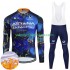 Tenue Maillot M/L + Collant à Bretelles Hiver Thermal Fleece Astana Qazaqstan 2024 Hommes