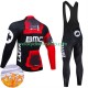 Tenue Maillot M/L + Collant à Bretelles Hiver Thermal Fleece Bmc Suisse 2024 Hommes