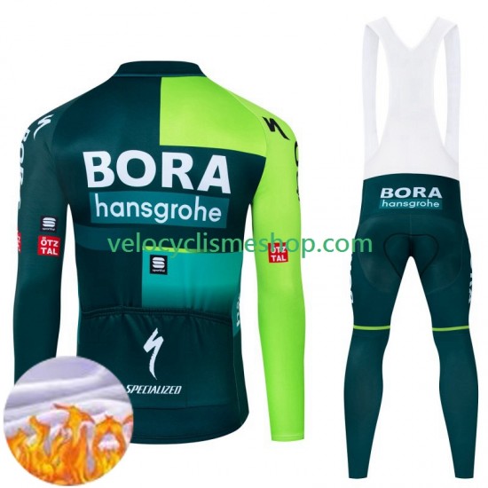 Tenue Maillot M/L + Collant à Bretelles Hiver Thermal Fleece Bora Hansgrohe 2024 Hommes N001