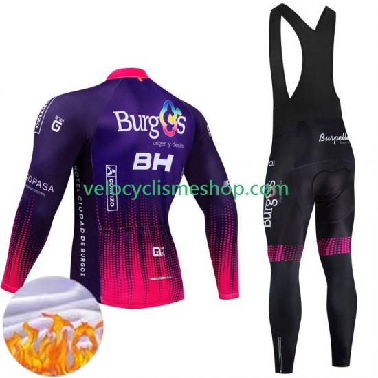 Tenue Maillot M/L + Collant à Bretelles Hiver Thermal Fleece Burgos Bh 2024 Hommes