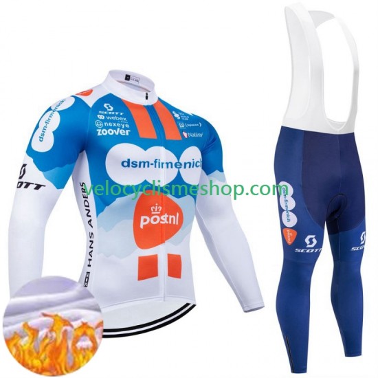 Tenue Maillot M/L + Collant à Bretelles Hiver Thermal Fleece Dsm 2024 Hommes