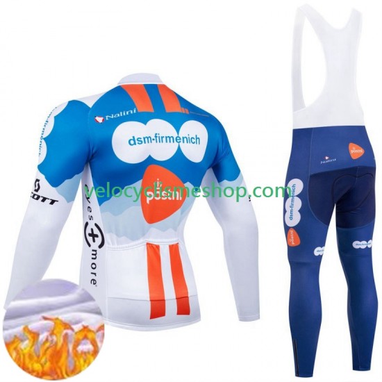 Tenue Maillot M/L + Collant à Bretelles Hiver Thermal Fleece Dsm 2024 Hommes