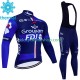 Tenue Maillot M/L + Collant à Bretelles Hiver Thermal Fleece Fdj Groupama 2023 Hommes