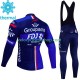 Tenue Maillot M/L + Collant à Bretelles Hiver Thermal Fleece Fdj Groupama 2023 Hommes