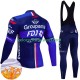 Tenue Maillot M/L + Collant à Bretelles Hiver Thermal Fleece Fdj Groupama 2024 Hommes