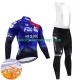 Tenue Maillot M/L + Collant à Bretelles Hiver Thermal Fleece Fdj Suez 2024 Hommes