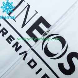 Tenue Maillot M/L + Collant à Bretelles Hiver Thermal Fleece Ineos Grenadier 2023 Blanc Hommes