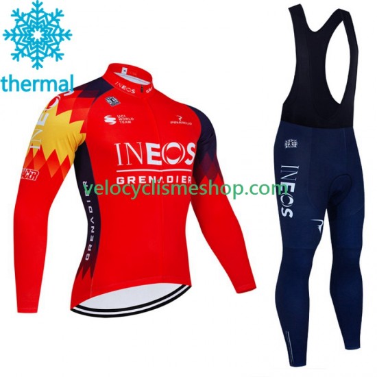Tenue Maillot M/L + Collant à Bretelles Hiver Thermal Fleece Ineos Grenadier 2023 Hommes