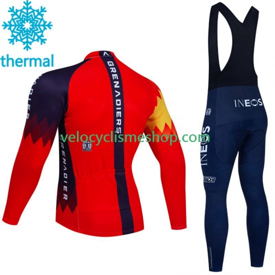 Tenue Maillot M/L + Collant à Bretelles Hiver Thermal Fleece Ineos Grenadier 2023 Hommes