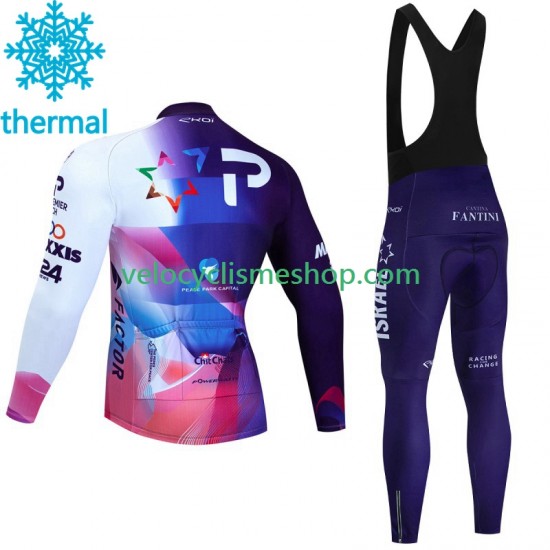 Tenue Maillot M/L + Collant à Bretelles Hiver Thermal Fleece Israel 2023 Hommes