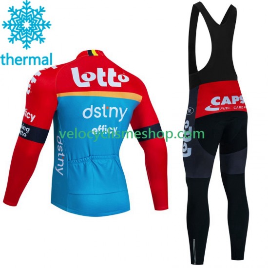 Tenue Maillot M/L + Collant à Bretelles Hiver Thermal Fleece Lotto Dstny 2023 Hommes