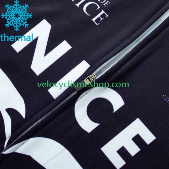 Tenue Maillot M/L + Collant à Bretelles Hiver Thermal Fleece Nice Metropole Cote D Azur 2023 Hommes